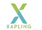 Schriftzug Xapling unter großem X